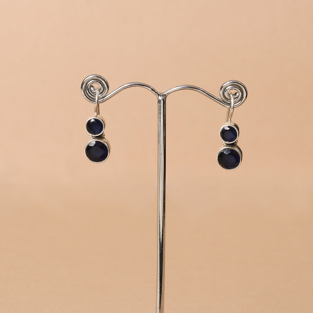 Cute Hydro Blue Sapphire Earrings-3