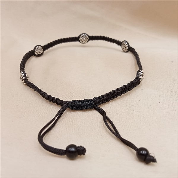 Flower Thread Work Anklet-2