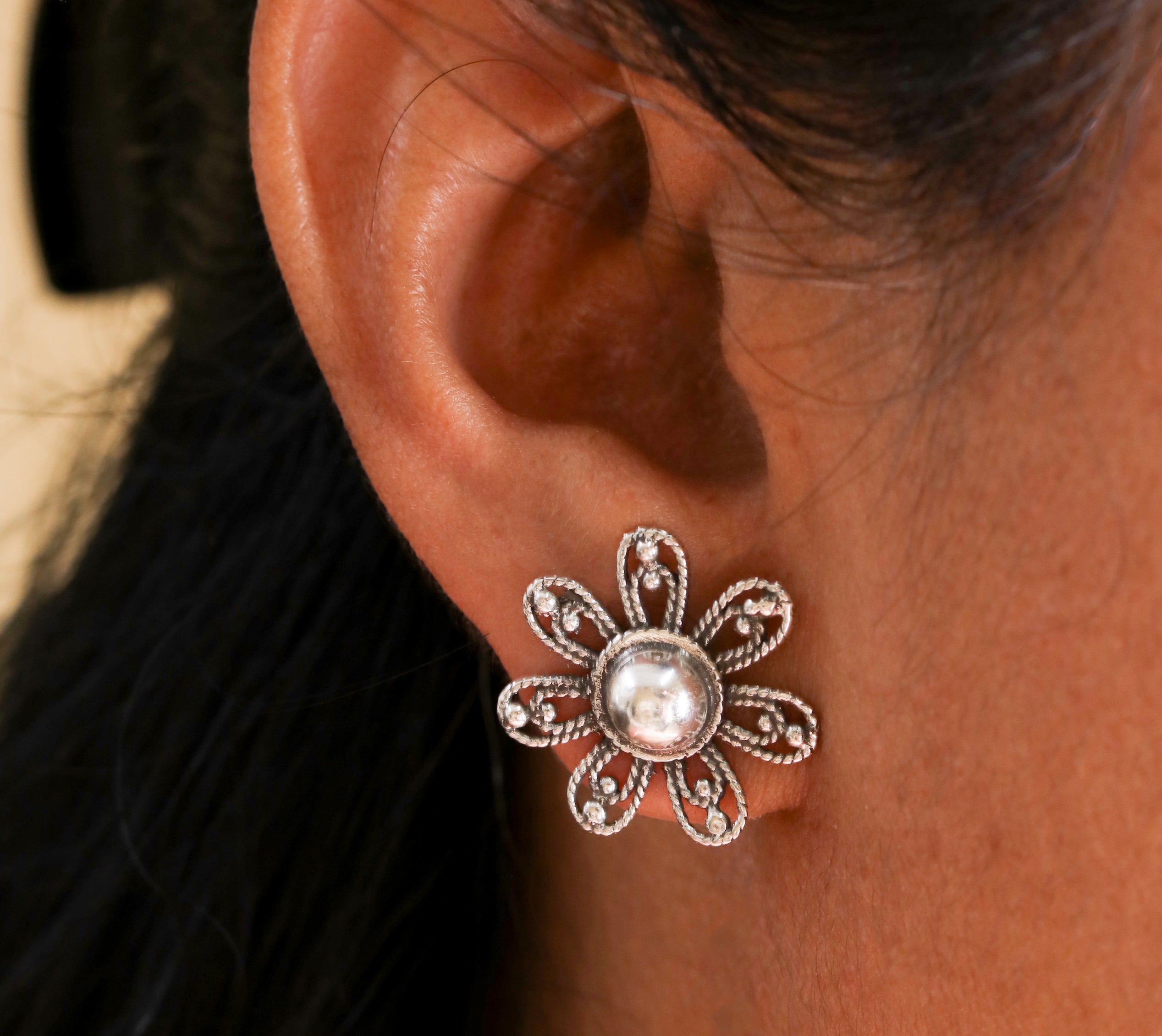 Wired Floral Studds-1