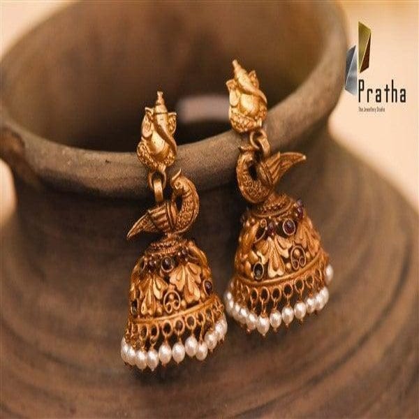 Temple Jhumkas-1