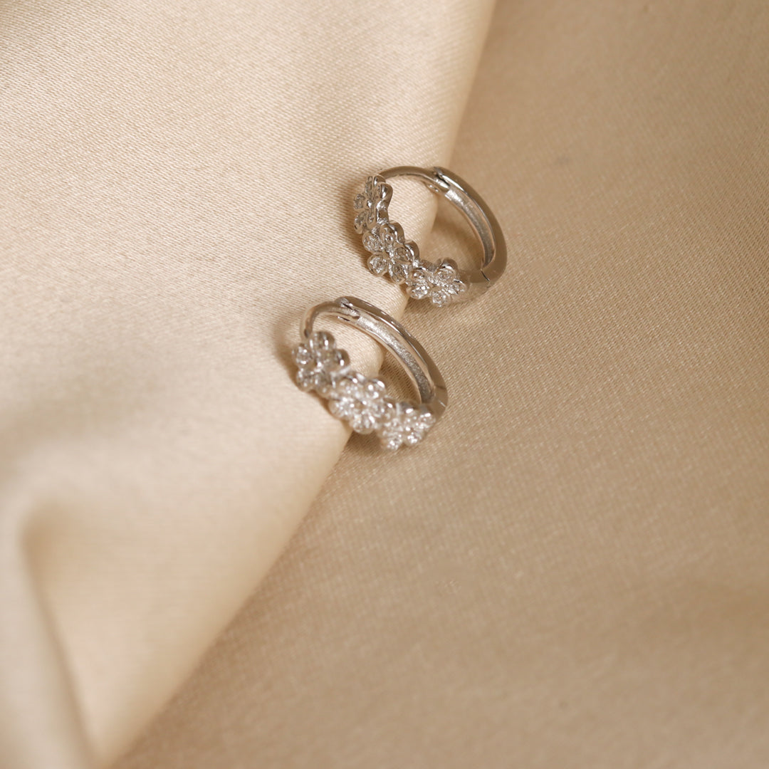 Zircon Floral Hoops-1