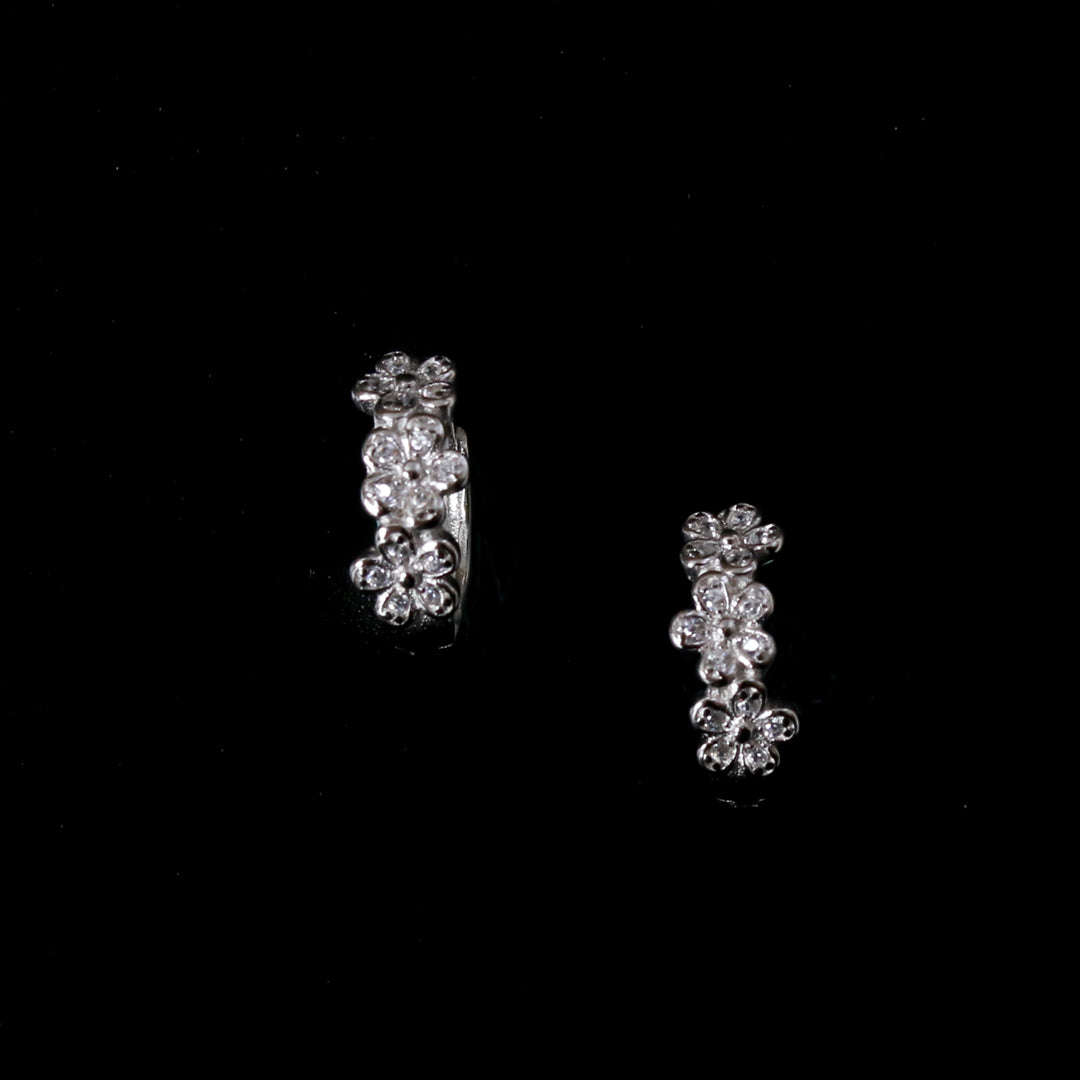 Zircon Floral Hoops-2