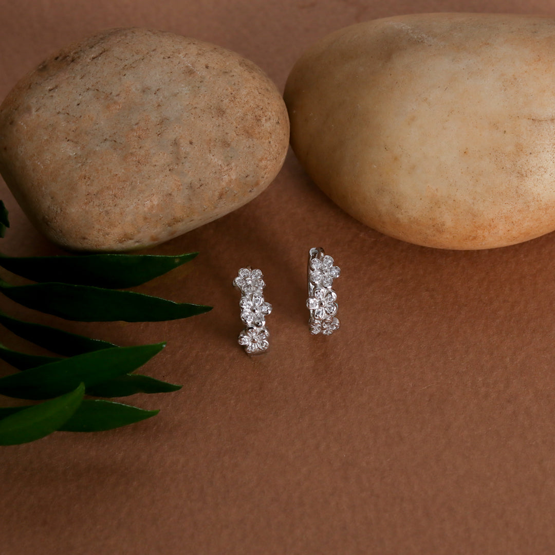 Zircon Floral Hoops-0